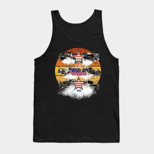 USA - Vintage Classic American Muscle Car - Hot Rod and Rat Rod Rockabilly Retro Collection Tank Top